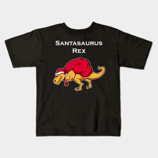 Santasaurus Rex Funny Dinosaur Christmas Holiday Party T-Rex X-Mas Kids T-Shirt